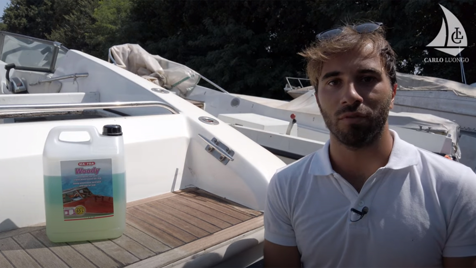 Ripristino teak barca con Woody