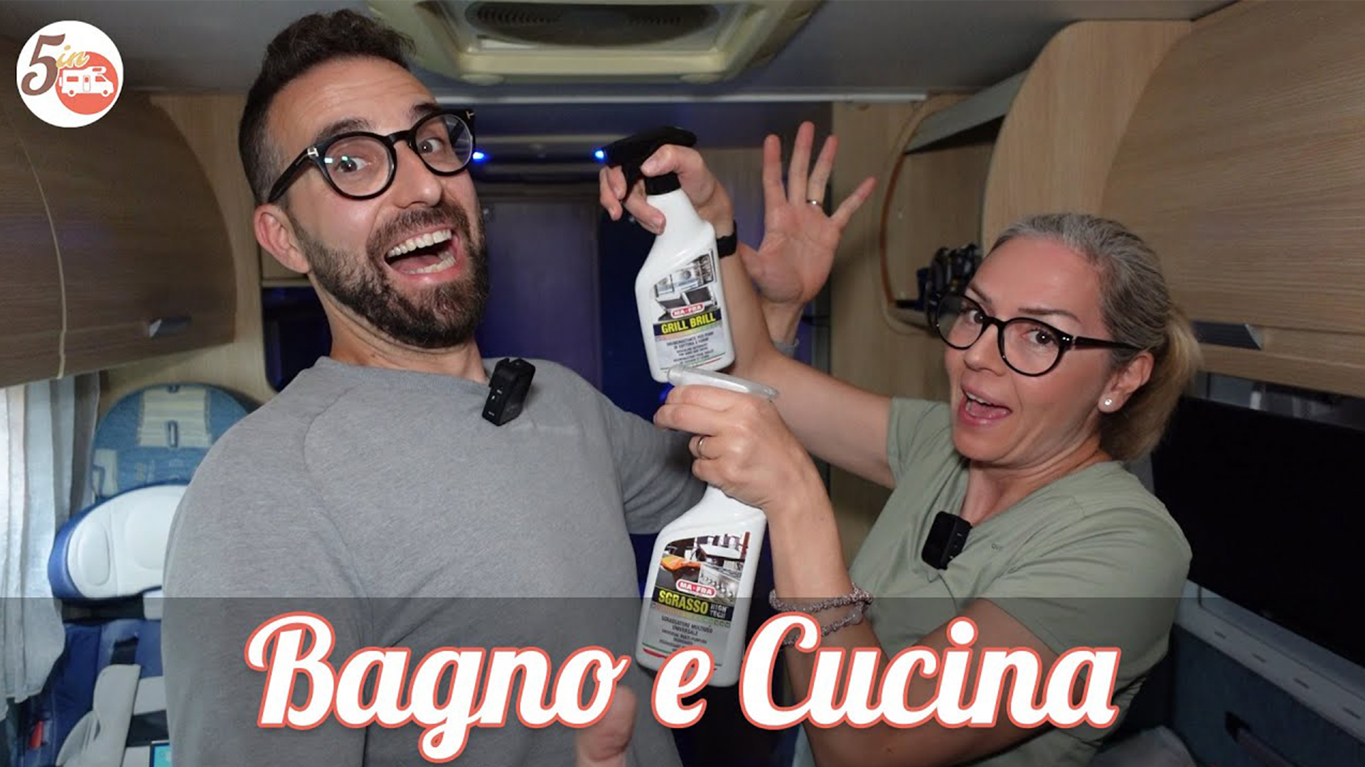 Come pulire bagno e cucina del camper