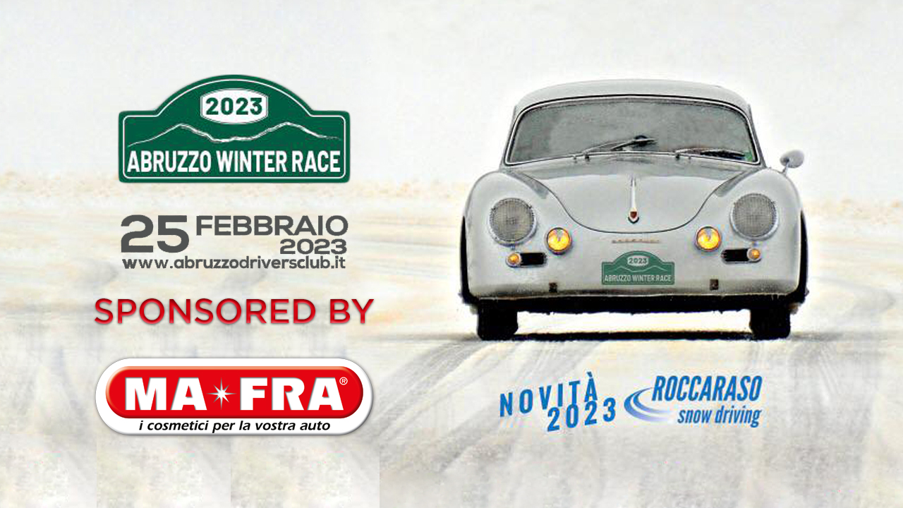 Abruzzo Winter Race 2023, Mafra Sponsor della gara di regolarità per auto d’epoca