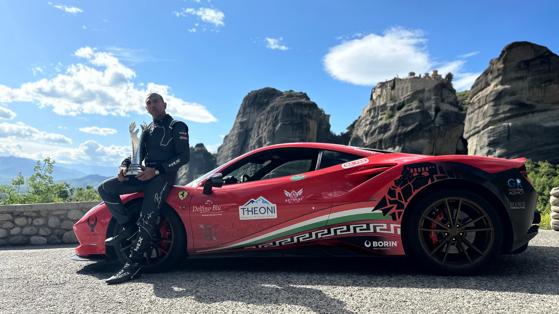 Barone nuovo record con la Ferrari F8