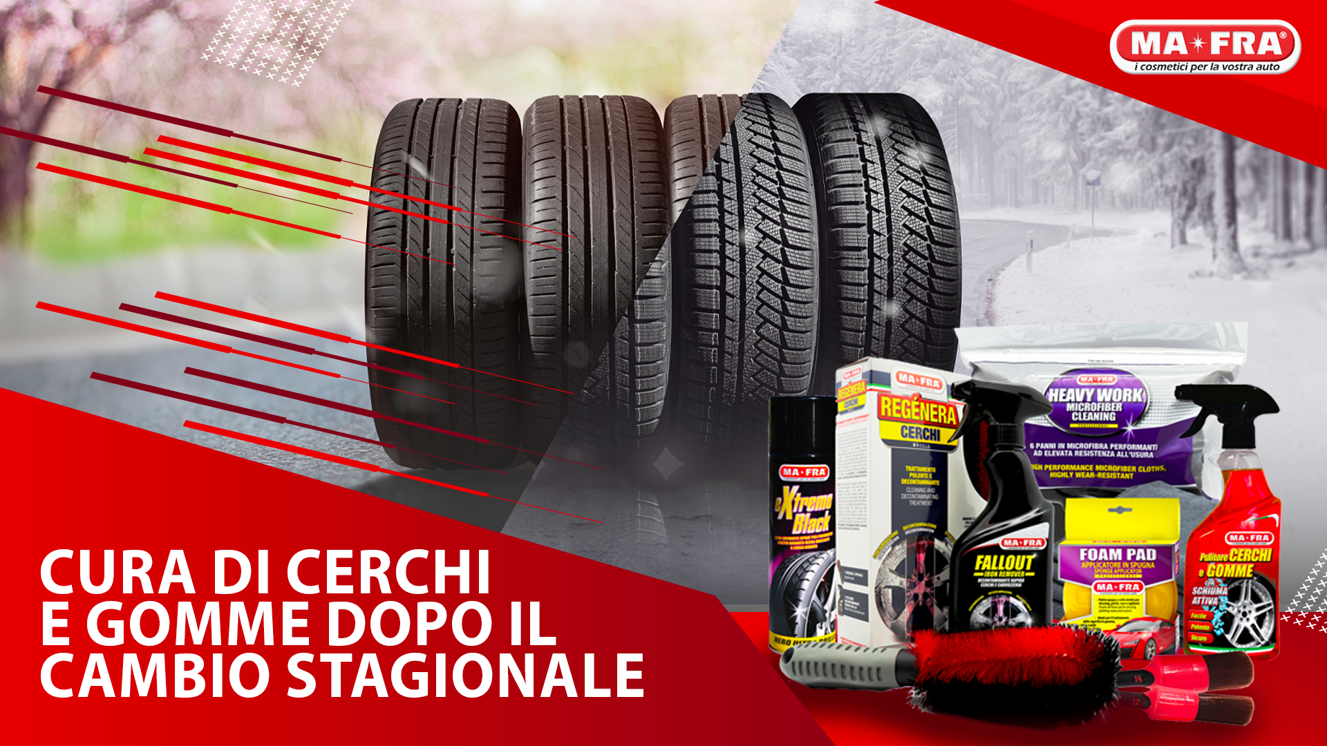 Come pulire cerchi in lega e pneumatici auto con il Kit Pulizia e Decontaminazione Mafra