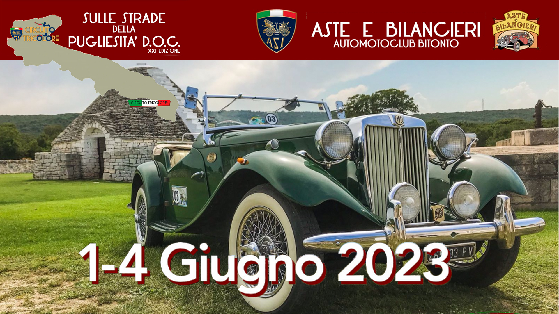 Sulle strade della Pugliesità DOC 2023, 6° tappa di ASI Circuito Tricolore