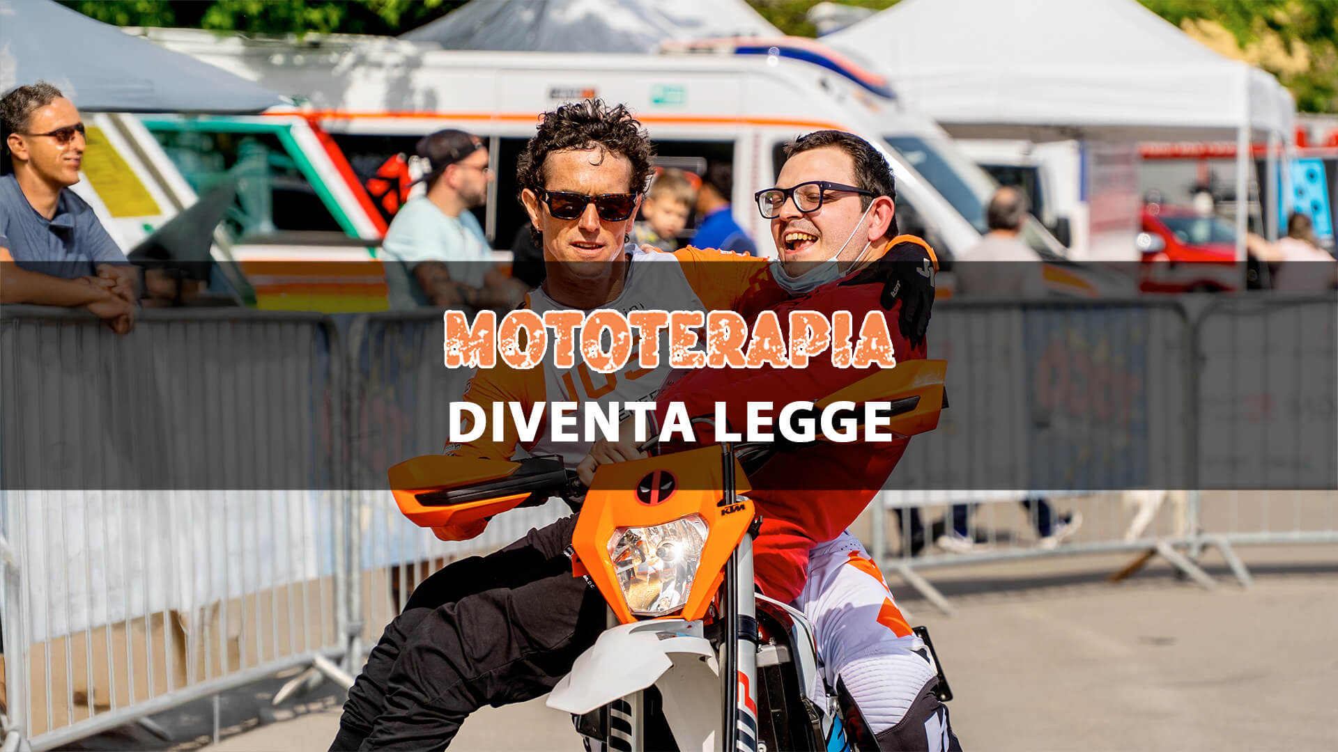 Mafra con Vanni Oddera per la mototerapia