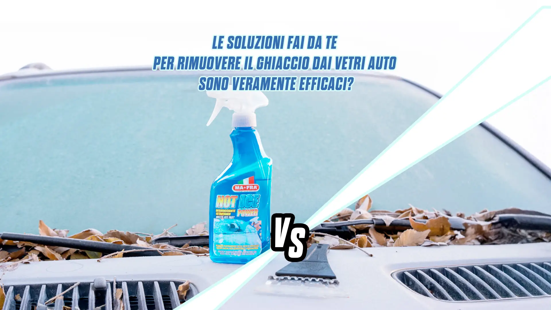 Metodi casalinghi per sciogliere il ghiaccio dai vetri dell’auto: rischi e alternative moderne