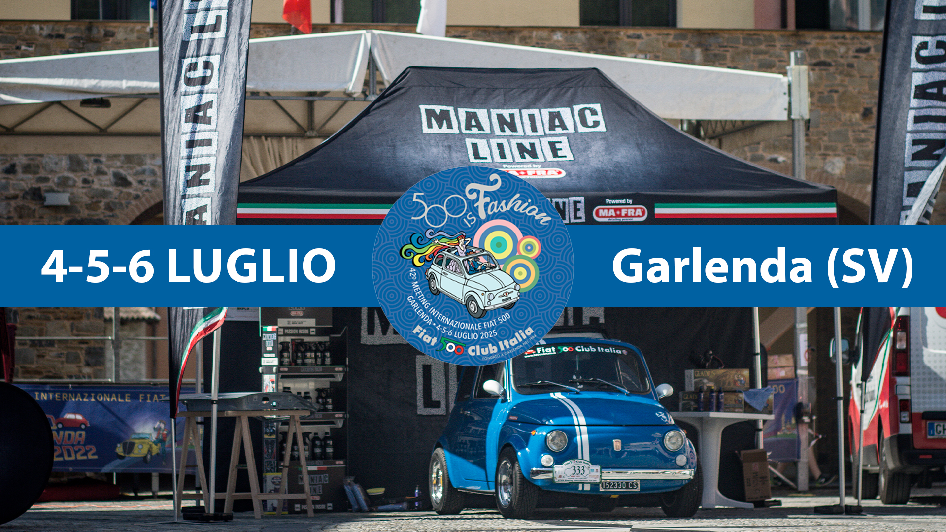 Tutto pronto per il 42° Meeting Fiat 500 Garlenda 2025: “500 is Fashion”