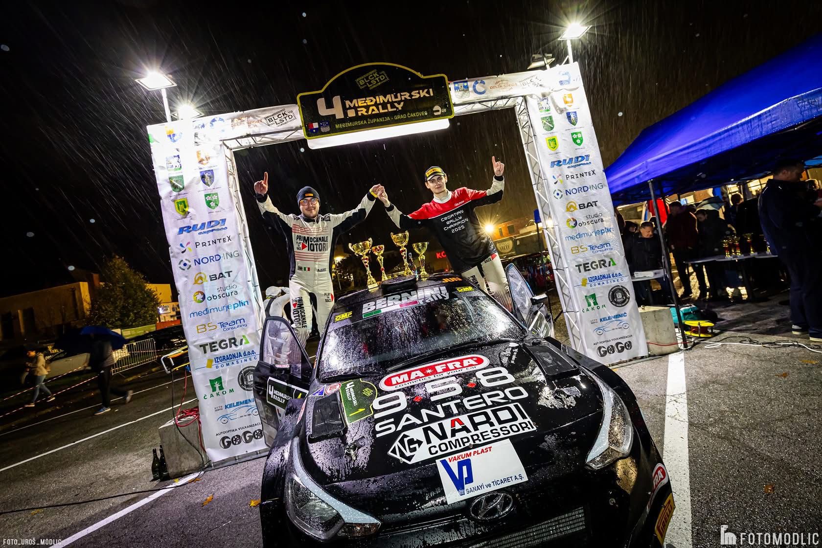 Matteo Bernini vince il titolo assoluto del Campionato Croato Rally