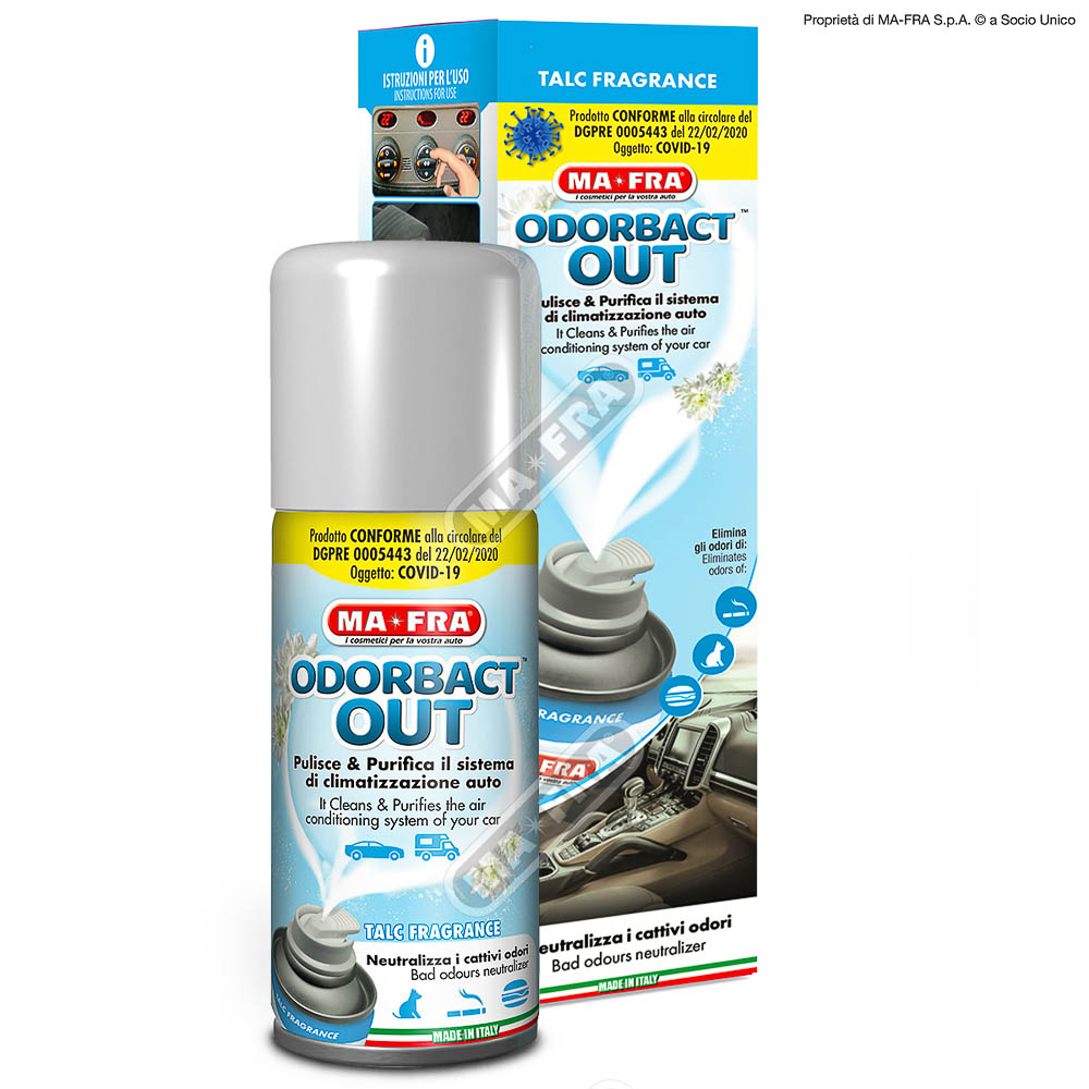 Krafft Deodorante Professionale Per Auto – Elimina Odori Di Umidità, Tabacco, Animali – Tecnologia NeoPure, Durata 45 Giorni – Mediterranean Breeze 150 Ml